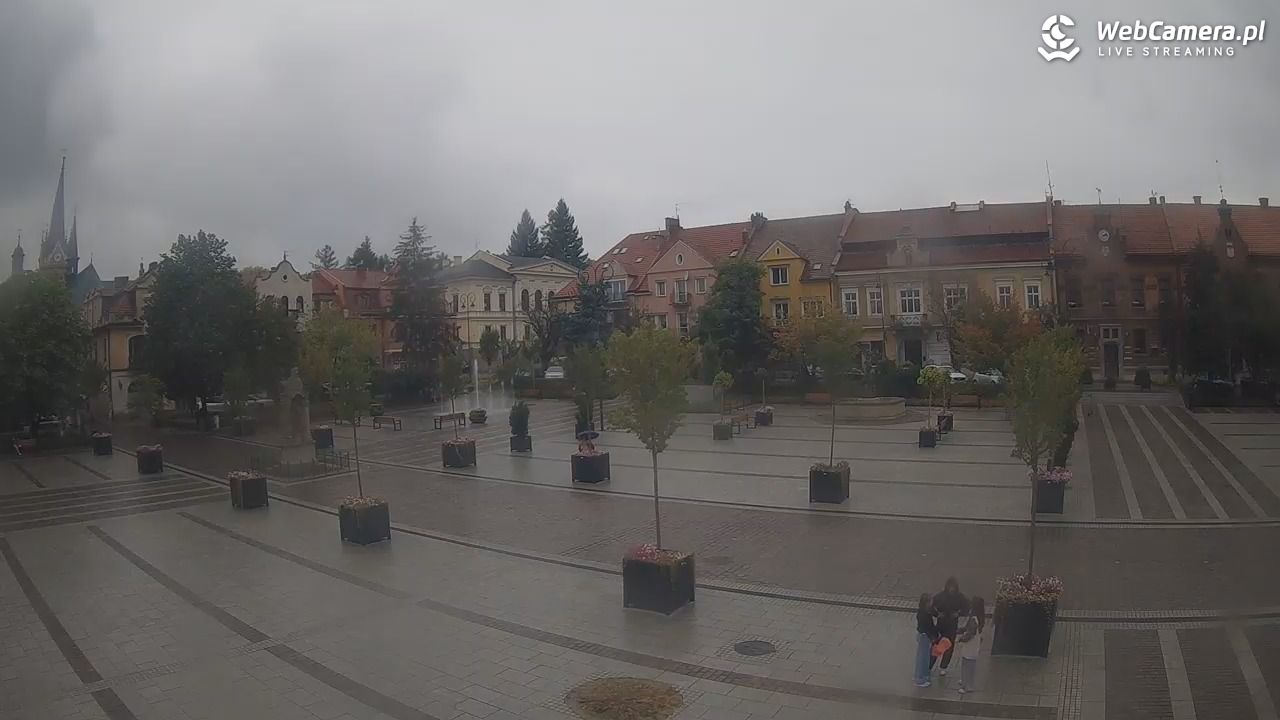 Myślenice - widok na Rynek - 31 sierpień 2025, 14:17