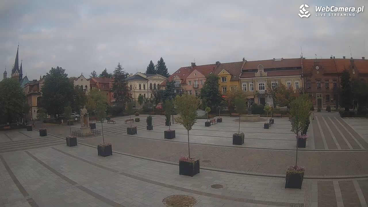 Myślenice - widok na Rynek - 01 wresień 2025, 06:49