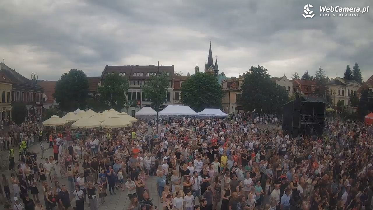 Myślenice - widok na Rynek - 21 czerwiec 2026, 17:48