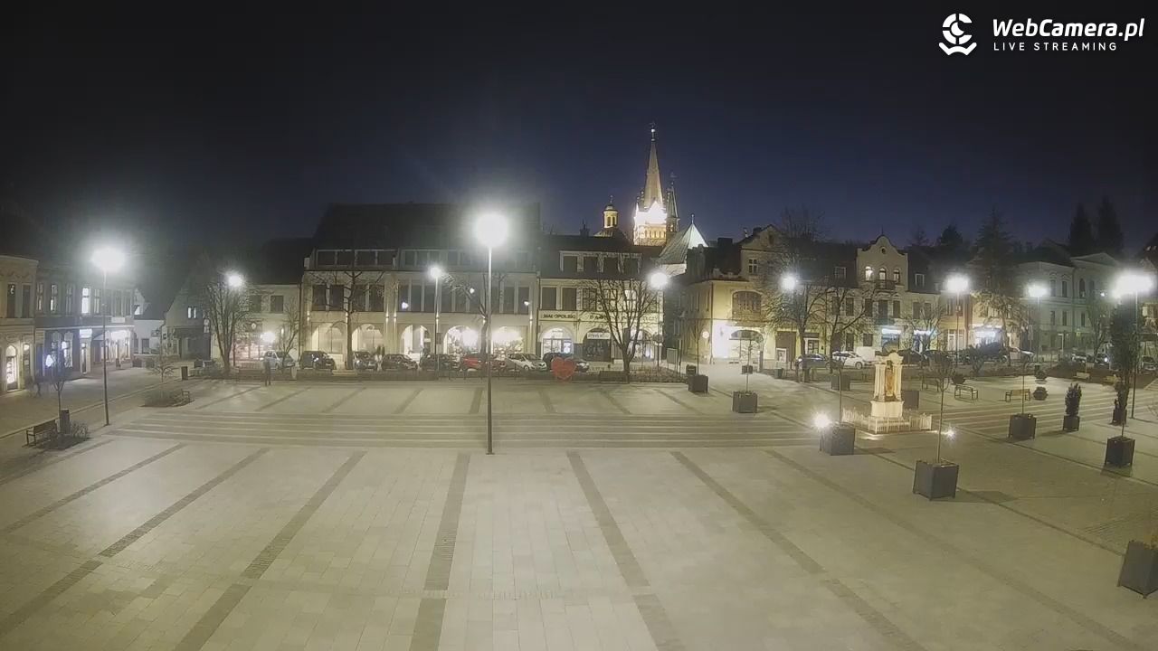 Myślenice - widok na Rynek - 03 marzec 2026, 18:21
