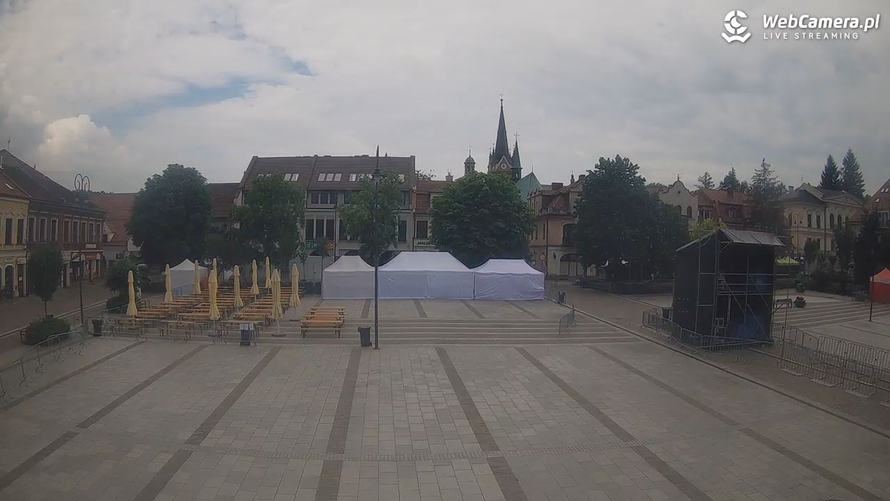 Myślenice - widok na Rynek - 21 czerwiec 2026, 09:00