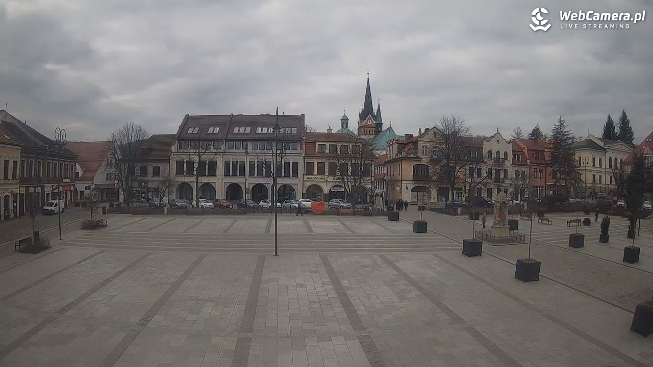 Myślenice - widok na Rynek - 01 marzec 2026, 09:03