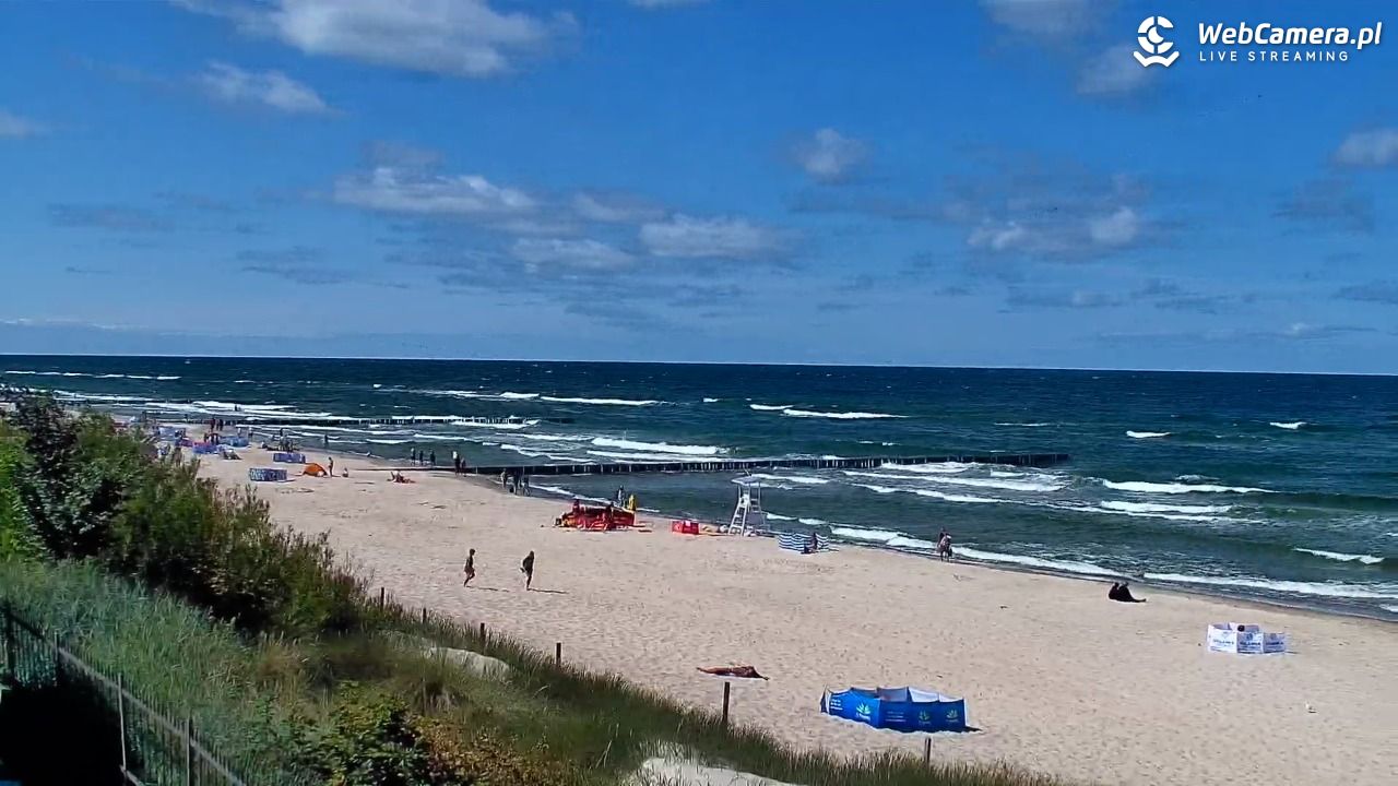 NIECHORZE - widok na plażę i morze - 16 sierpień 2026, 13:23