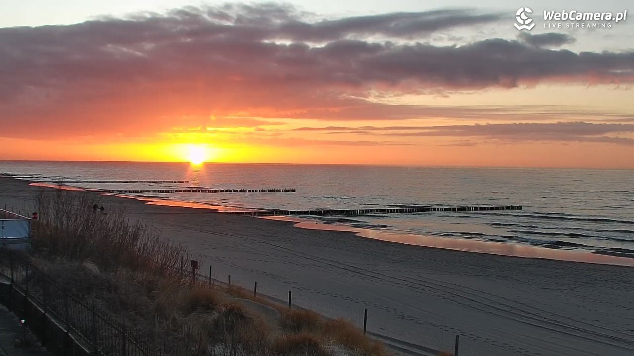 NIECHORZE - widok na plażę i morze - 31 marzec 2026, 19:30