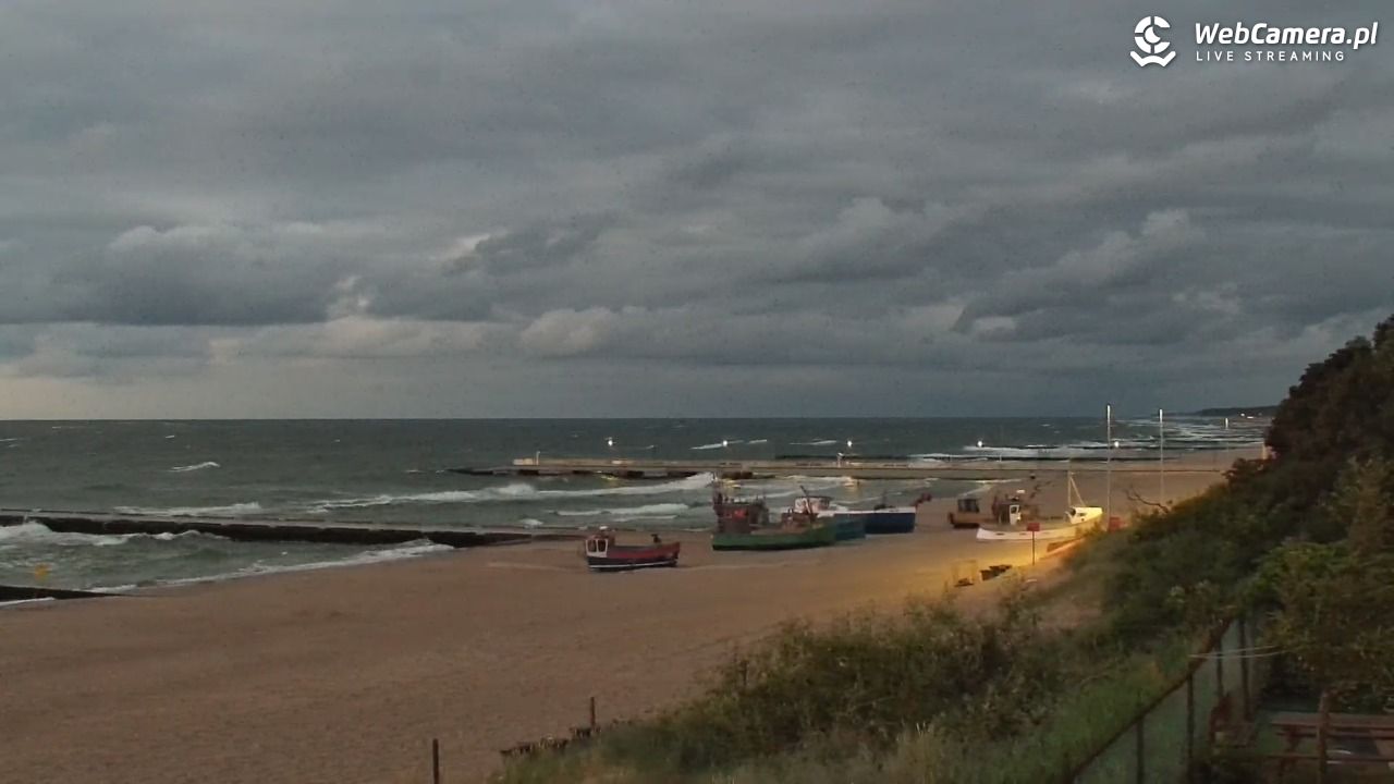 NIECHORZE - widok na plażę i morze - 02 lipiec 2026, 22:08