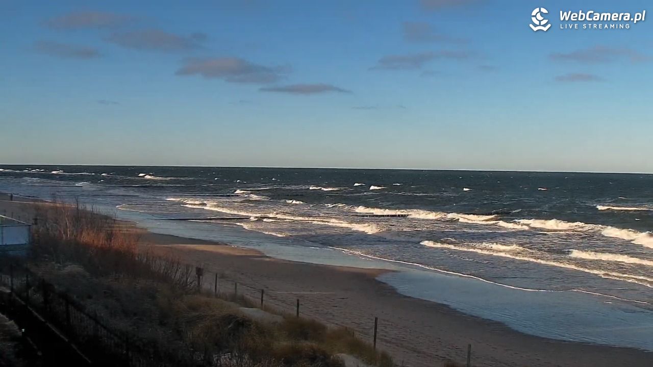 NIECHORZE - widok na plażę i morze - 28 grudzień 2025, 11:18