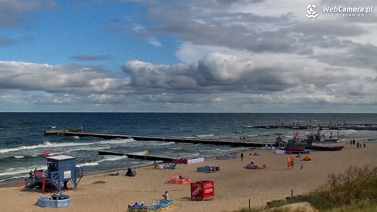 NIECHORZE - widok na plażę i morze - 16 sierpień 2026, 11:29