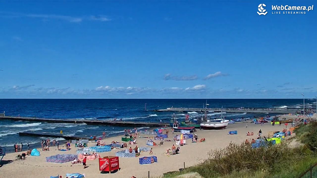 NIECHORZE - widok na plażę i morze - 16 sierpień 2026, 15:24