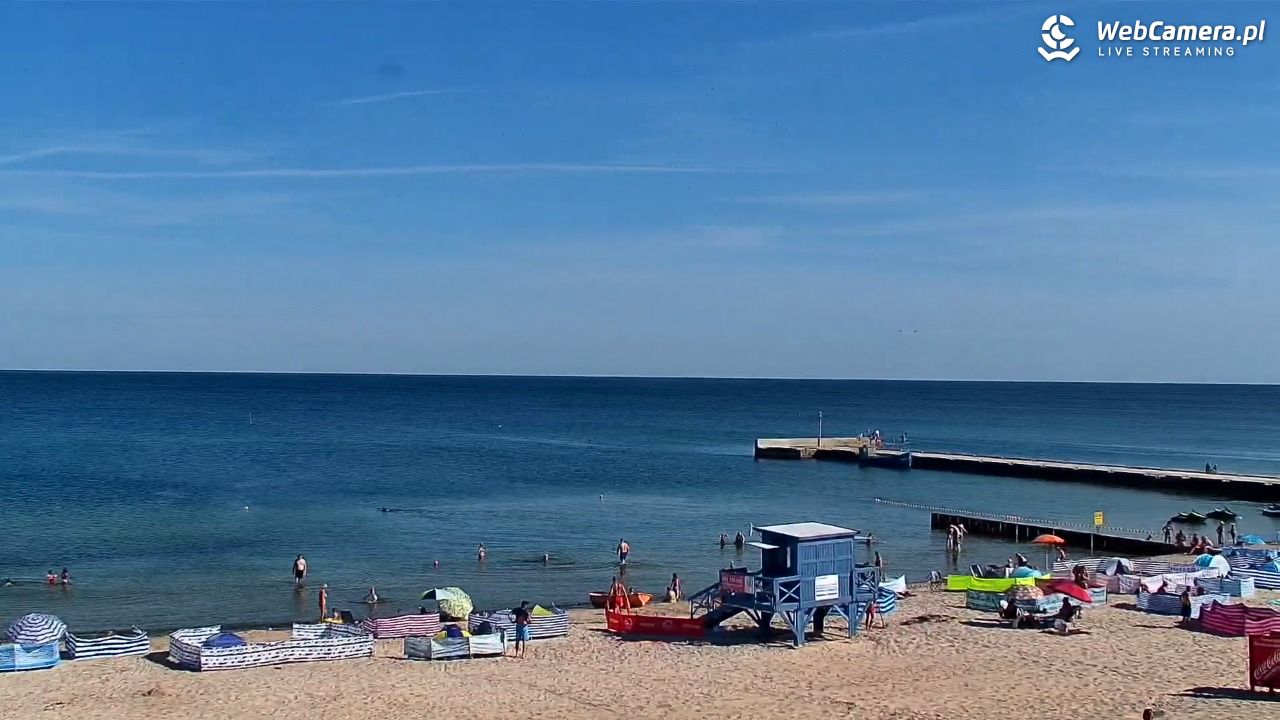 NIECHORZE - widok na plażę i morze - 15 sierpień 2026, 10:04