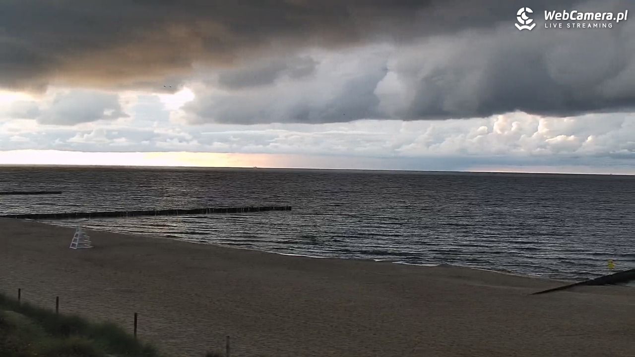 NIECHORZE - widok na plażę i morze - 14 wresień 2025, 18:30