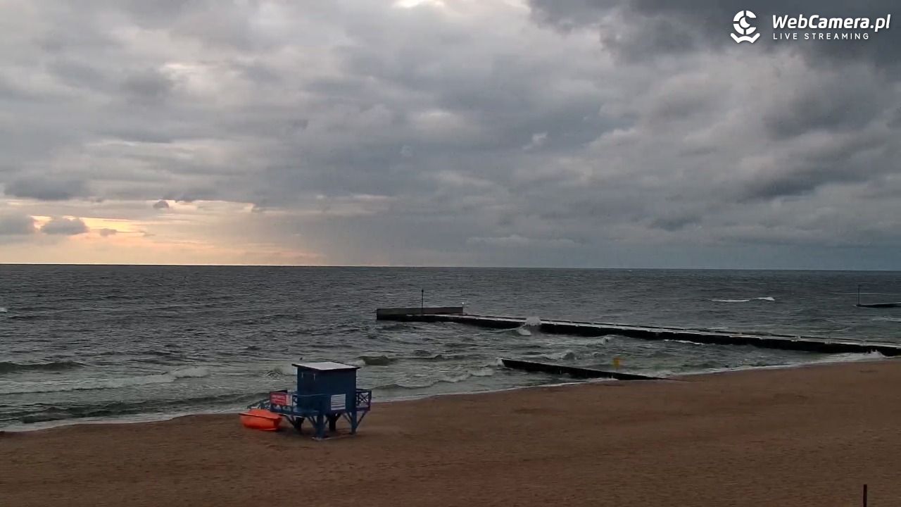 NIECHORZE - widok na plażę i morze - 02 lipiec 2026, 21:45