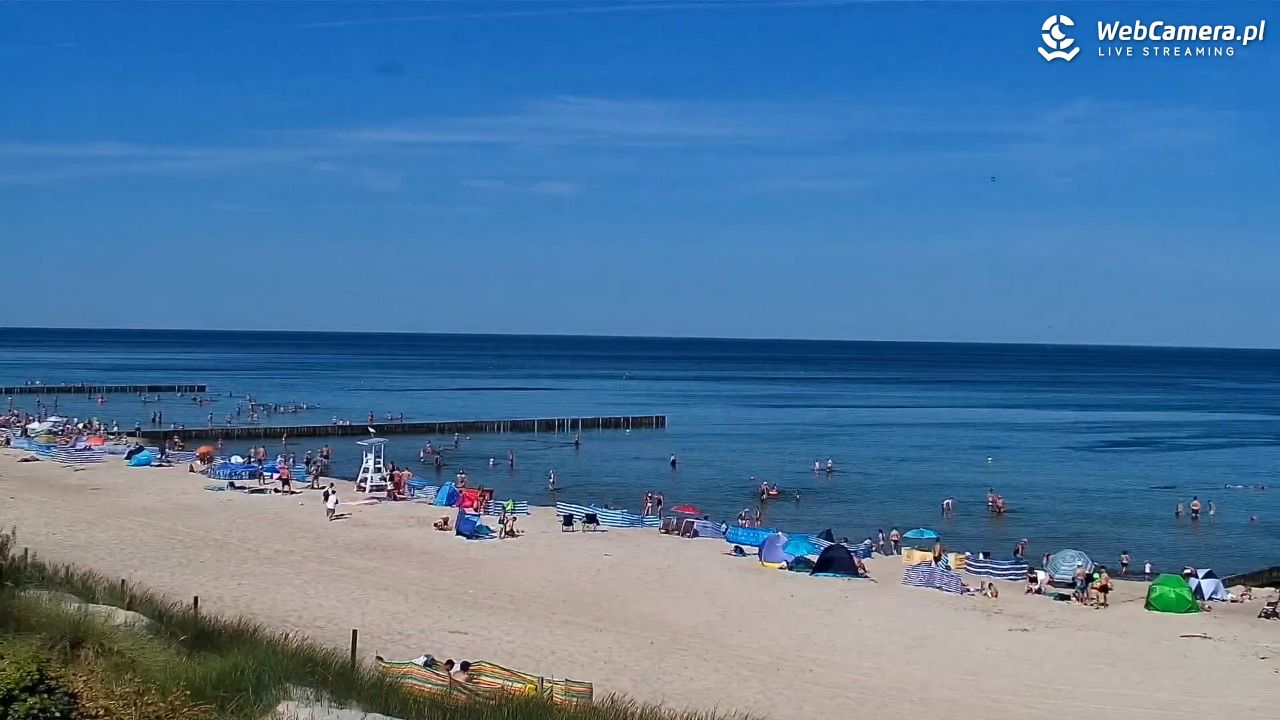 NIECHORZE - widok na plażę i morze - 15 sierpień 2026, 11:13