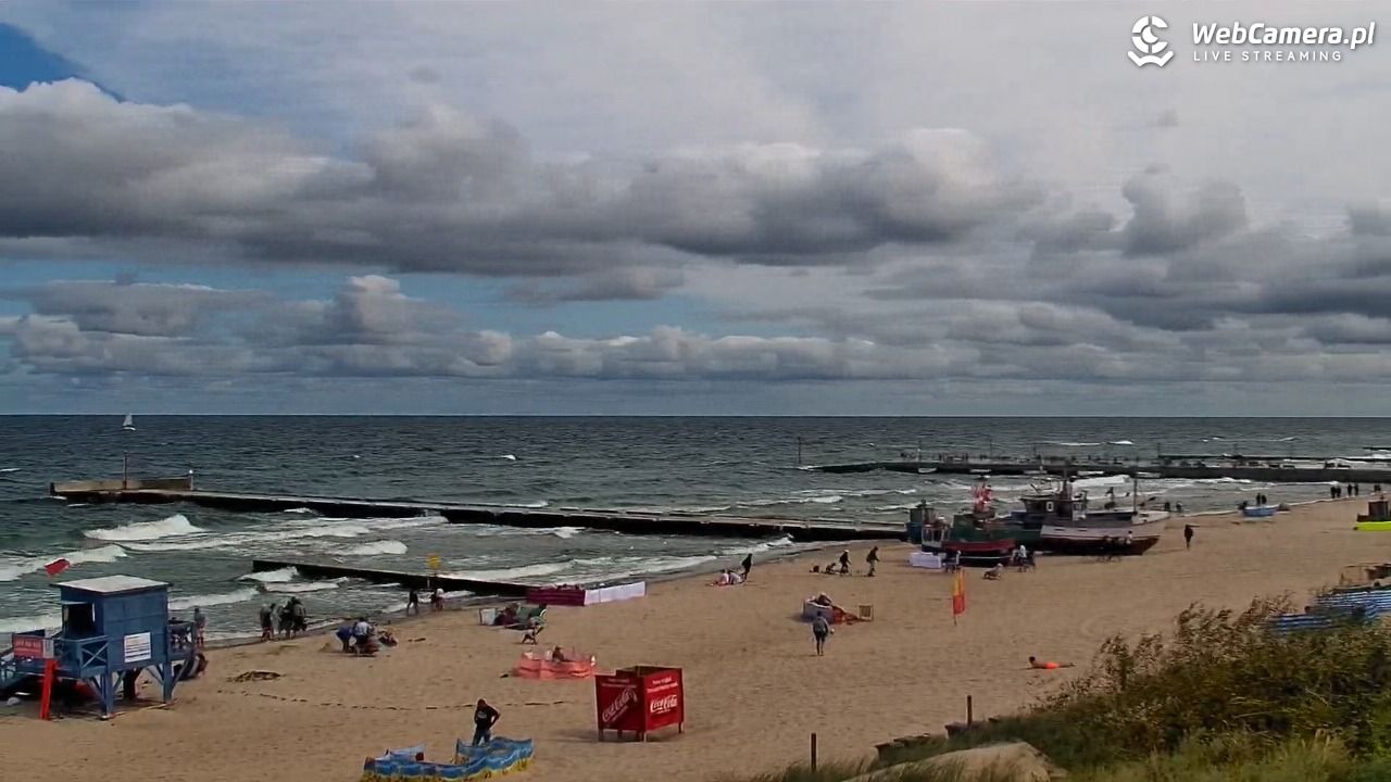 NIECHORZE - widok na plażę i morze - 16 sierpień 2026, 11:08
