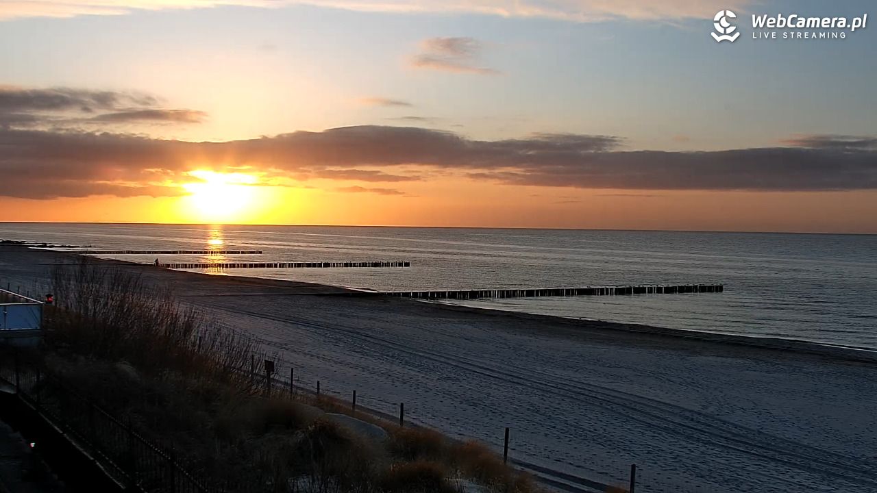 NIECHORZE - widok na plażę i morze - 30 marzec 2026, 19:17