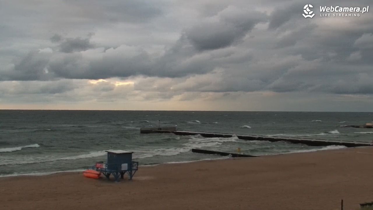 NIECHORZE - widok na plażę i morze - 02 lipiec 2026, 22:02