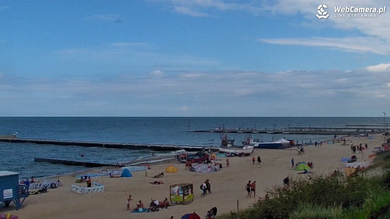 NIECHORZE - widok na plażę i morze - 01 sierpień 2025, 14:13