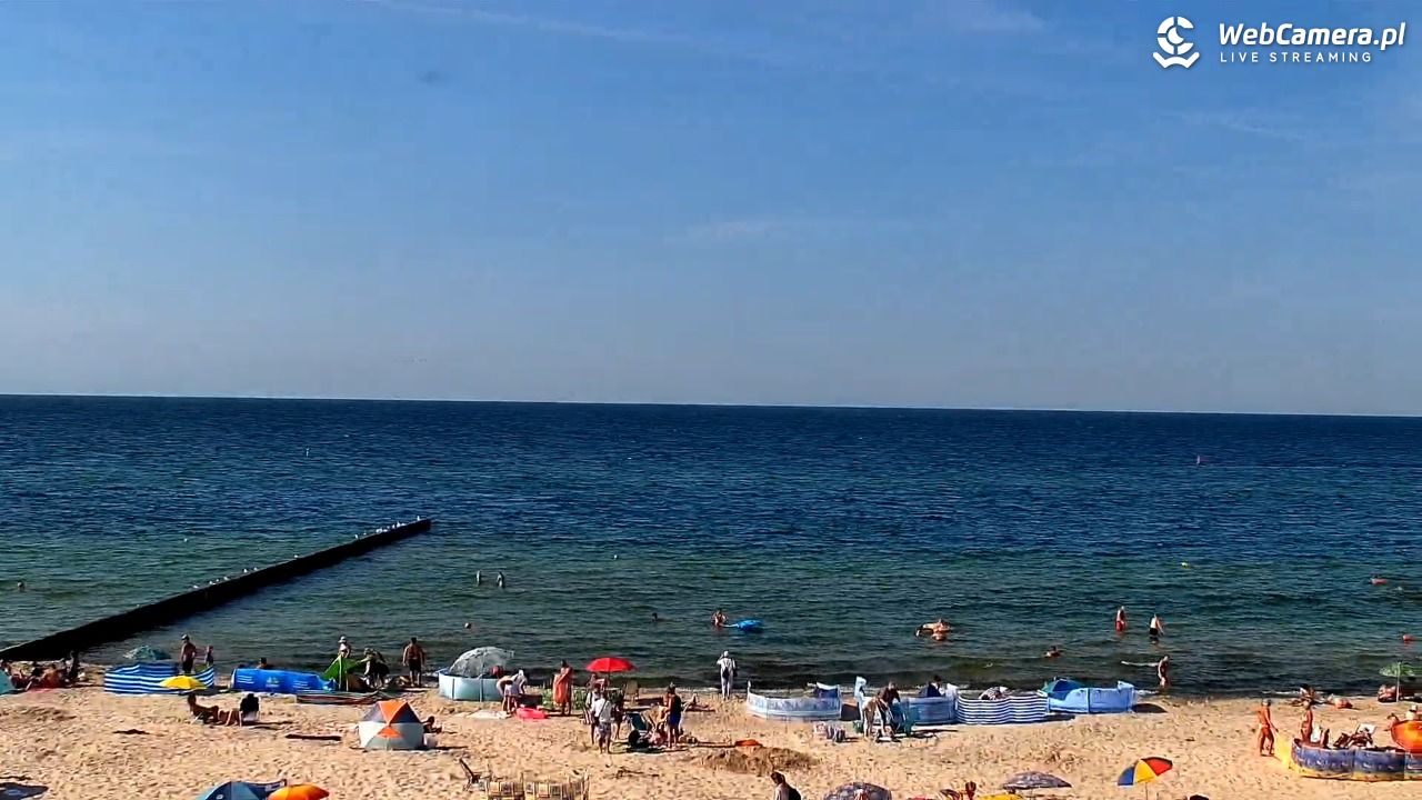 NIECHORZE - widok na plażę i morze - 15 sierpień 2026, 16:12
