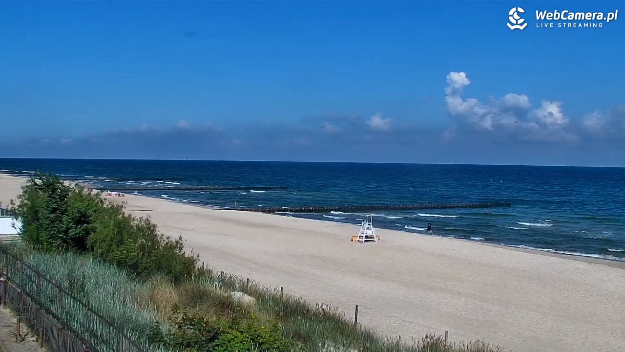 NIECHORZE - widok na plażę i morze - 02 lipiec 2026, 09:15