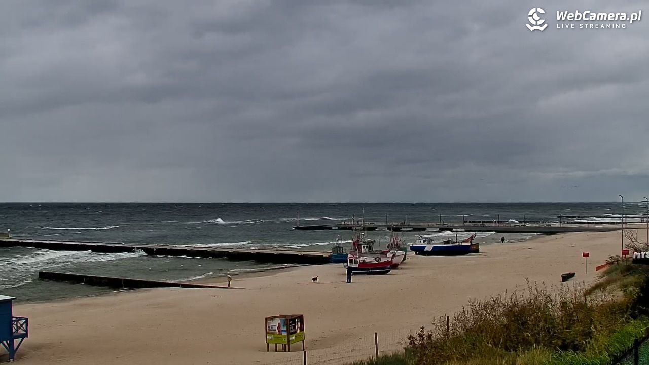 NIECHORZE - widok na plażę i morze - 16 wresień 2025, 13:05