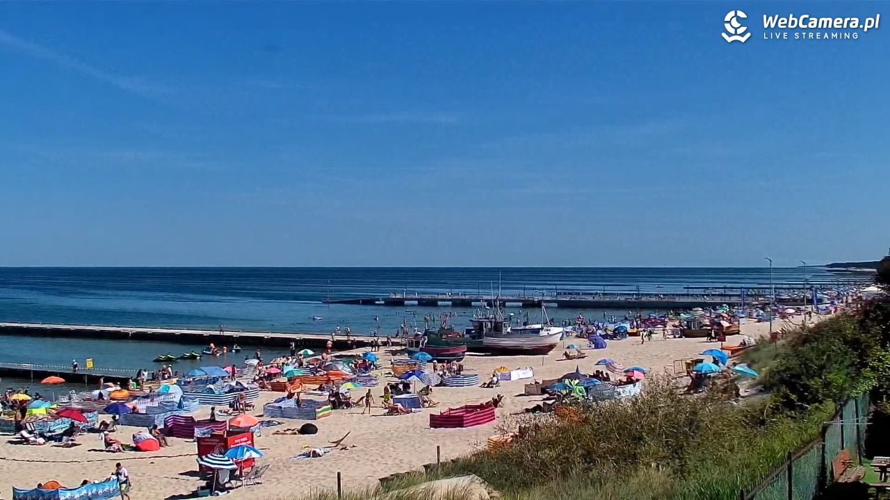 NIECHORZE - widok na plażę i morze - 15 sierpień 2026, 12:00