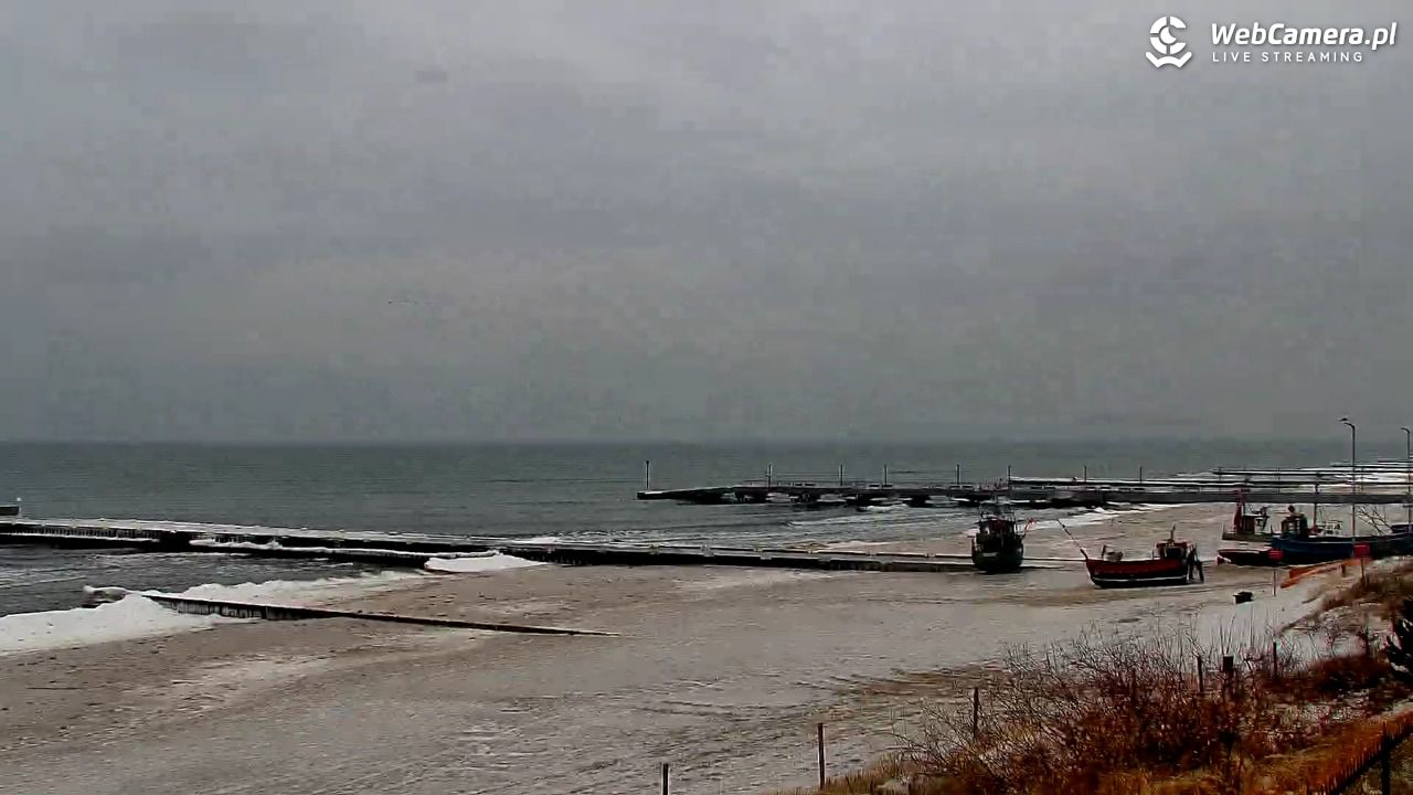 NIECHORZE - widok na plażę i morze - 09 luty 2026, 13:14
