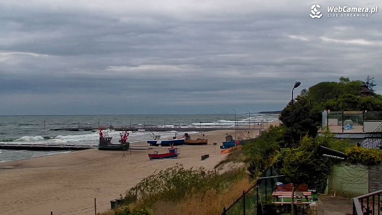 NIECHORZE - widok na plażę i morze - 16 maj 2025, 19:04