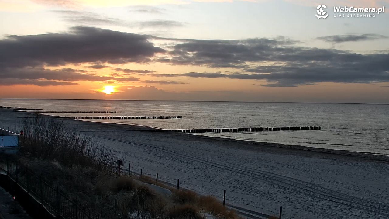 NIECHORZE - widok na plażę i morze - 30 marzec 2026, 19:24