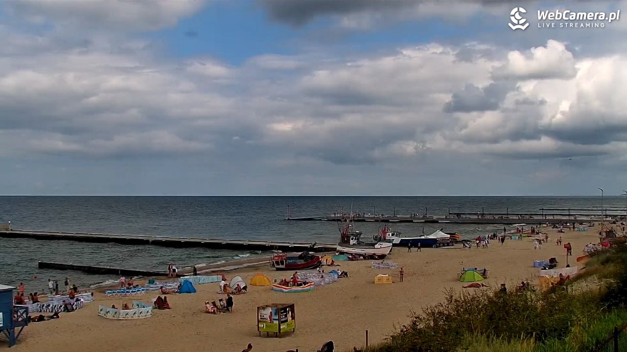 NIECHORZE - widok na plażę i morze - 01 sierpień 2025, 13:37