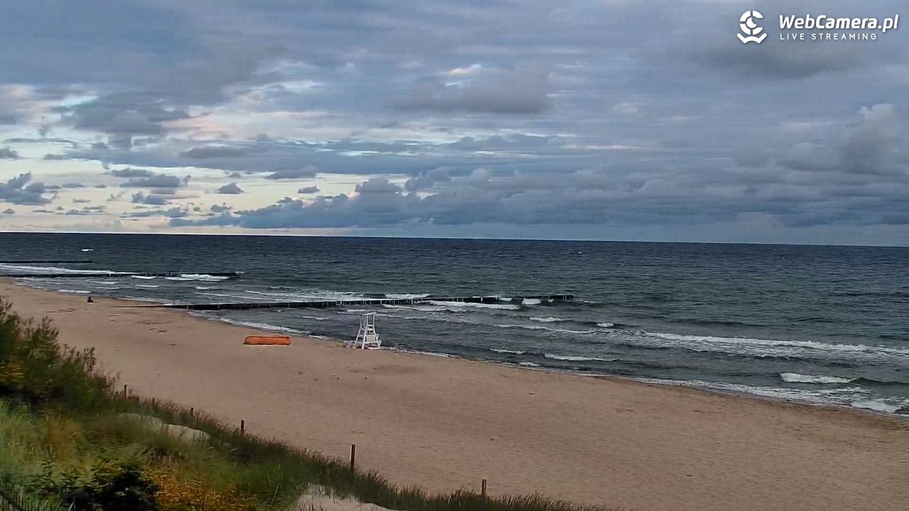 NIECHORZE - widok na plażę i morze - 17 sierpień 2026, 06:57