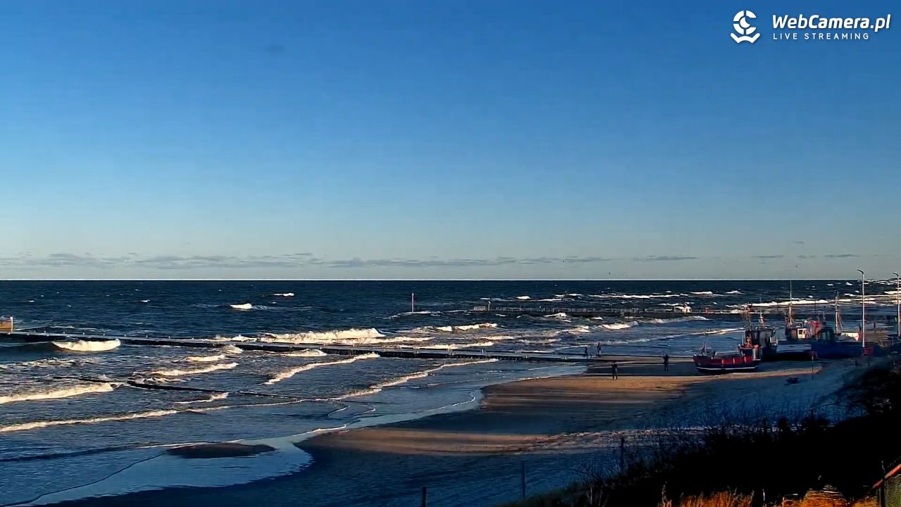 NIECHORZE - widok na plażę i morze - 28 grudzień 2025, 11:12