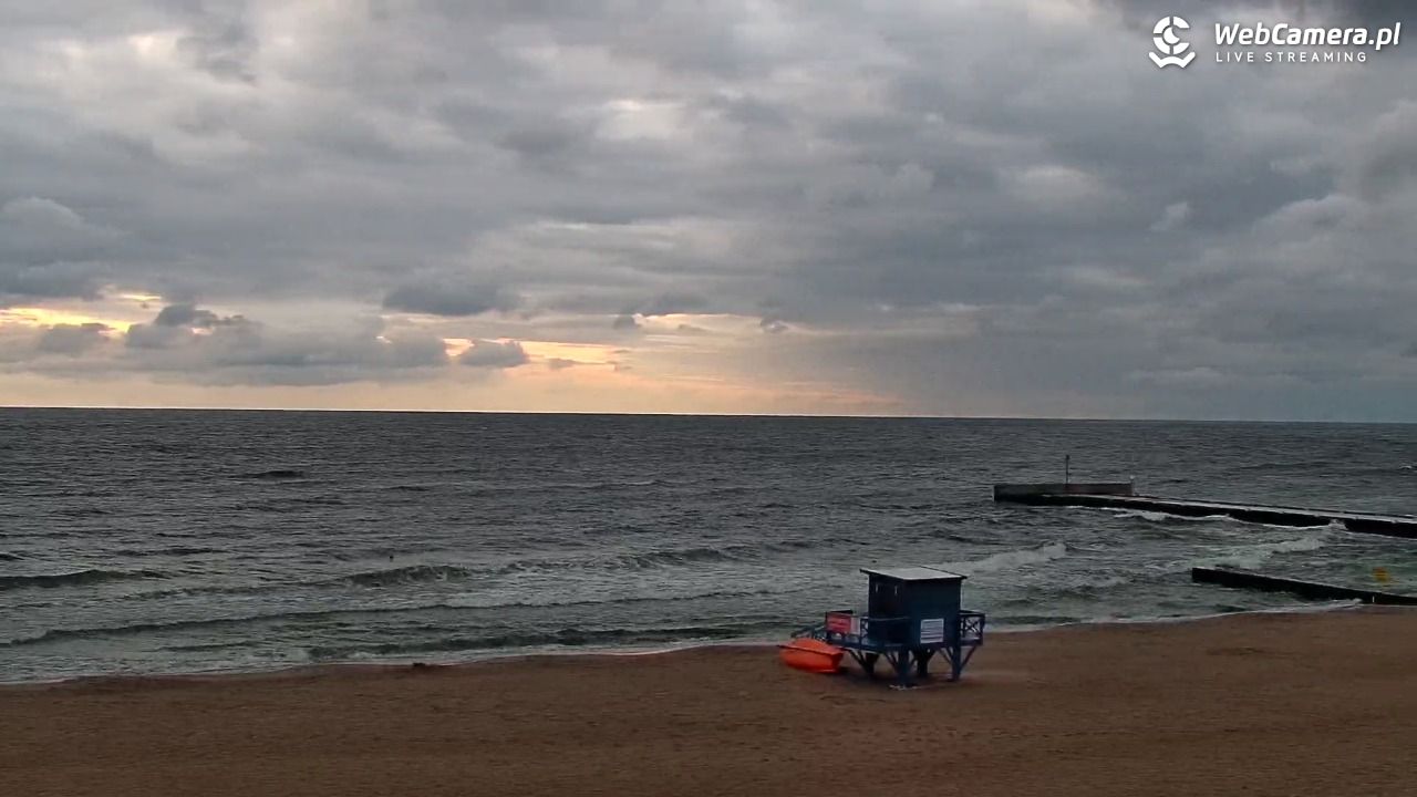 NIECHORZE - widok na plażę i morze - 02 lipiec 2026, 21:44