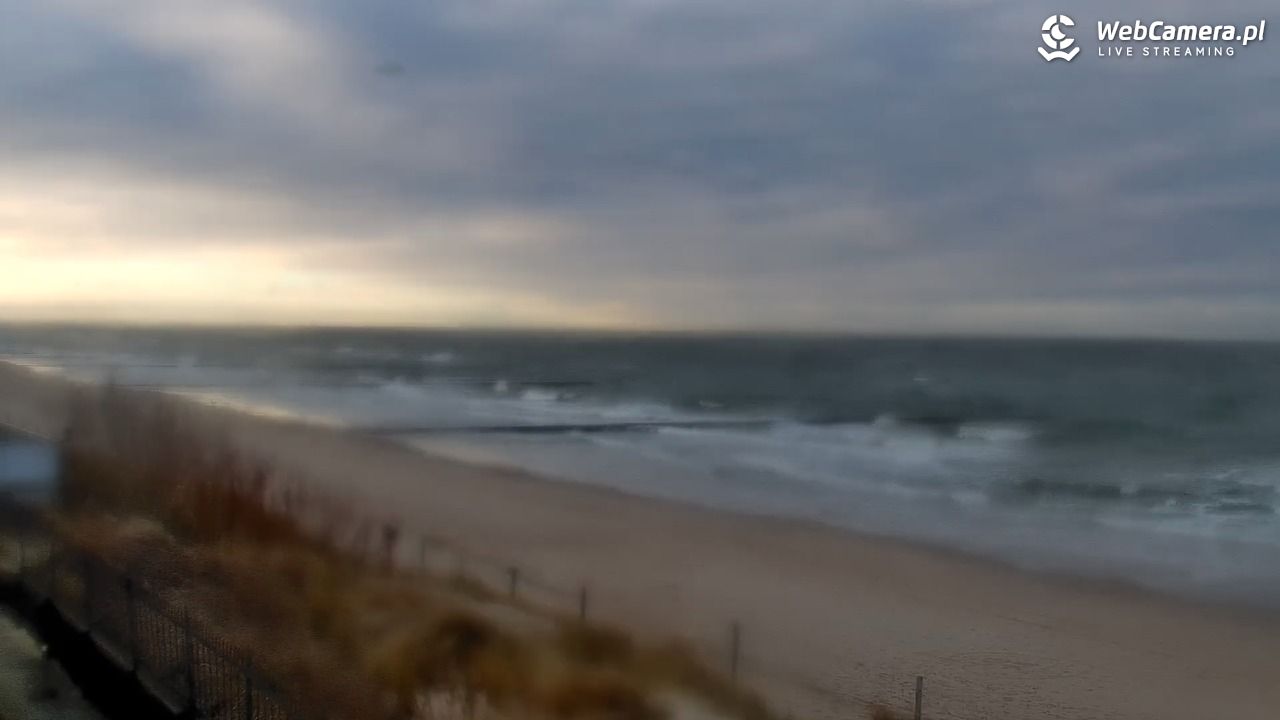 NIECHORZE - widok na plażę i morze - 29 grudzień 2025, 14:10