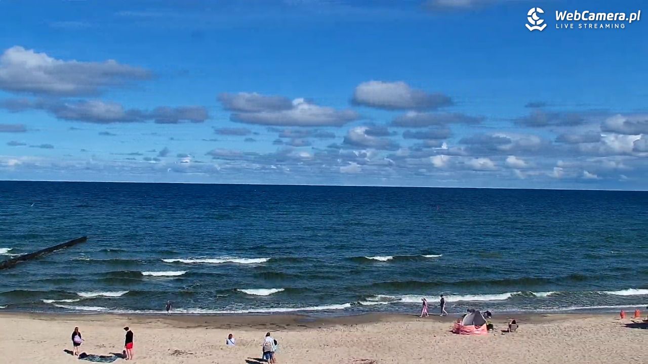 NIECHORZE - widok na plażę i morze - 17 sierpień 2026, 10:50