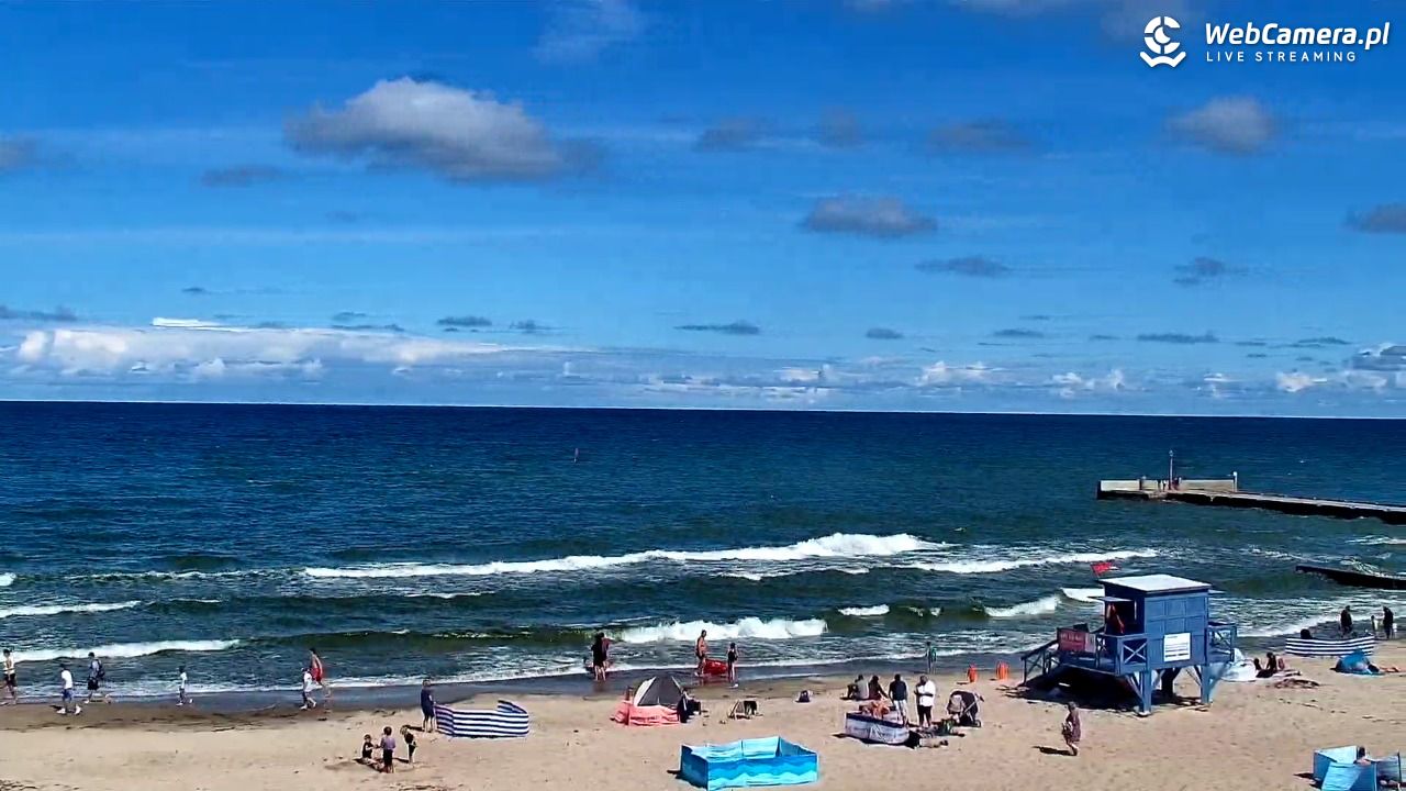 NIECHORZE - widok na plażę i morze - 17 sierpień 2026, 11:44