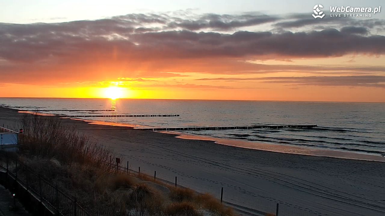 NIECHORZE - widok na plażę i morze - 31 marzec 2026, 19:27