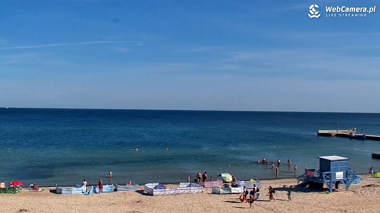 NIECHORZE - widok na plażę i morze - 15 sierpień 2026, 09:44
