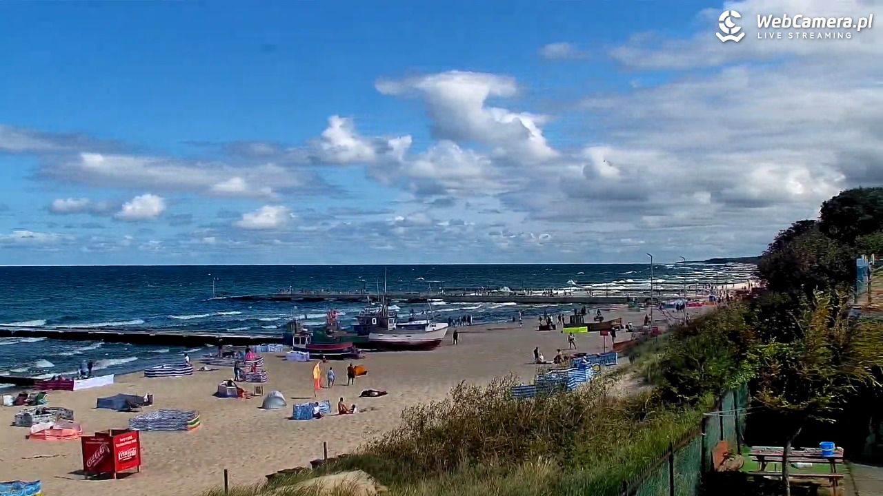 NIECHORZE - widok na plażę i morze - 16 sierpień 2026, 12:31