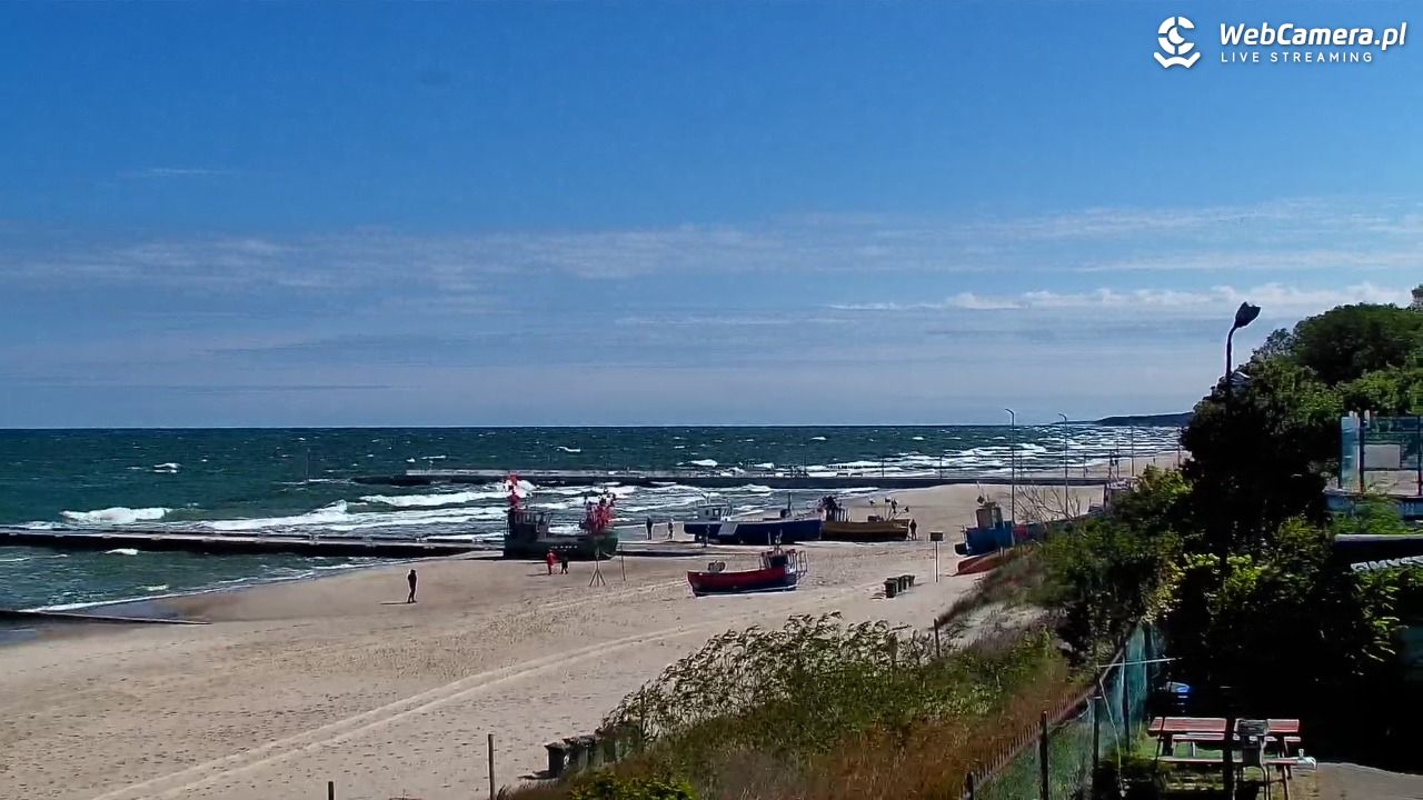 NIECHORZE - widok na plażę i morze - 16 maj 2025, 10:36