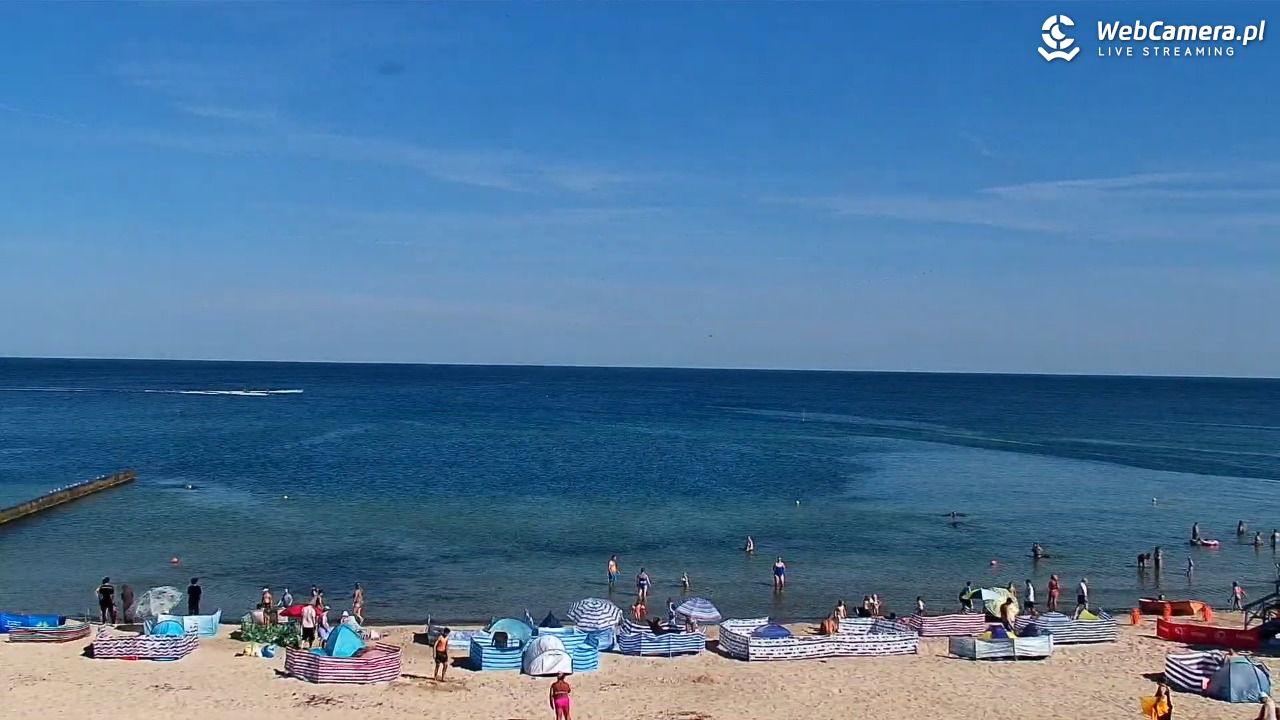 NIECHORZE - widok na plażę i morze - 15 sierpień 2026, 10:28
