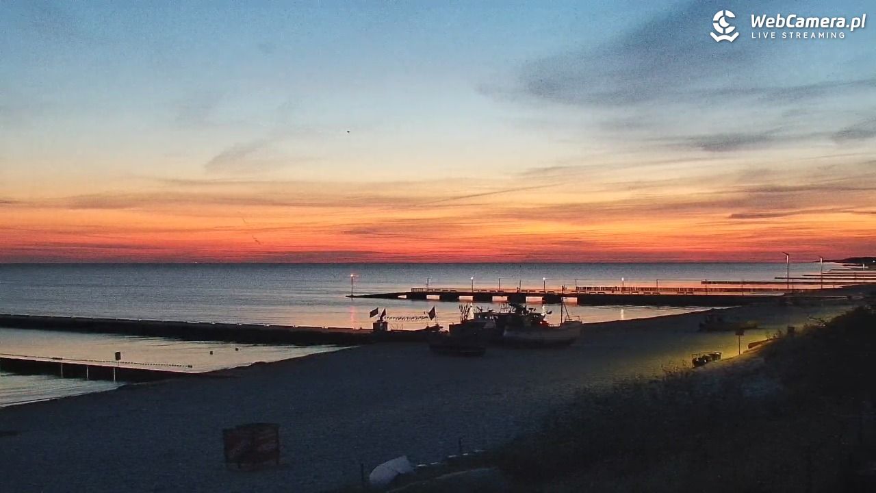NIECHORZE - widok na plażę i morze - 15 sierpień 2026, 04:56