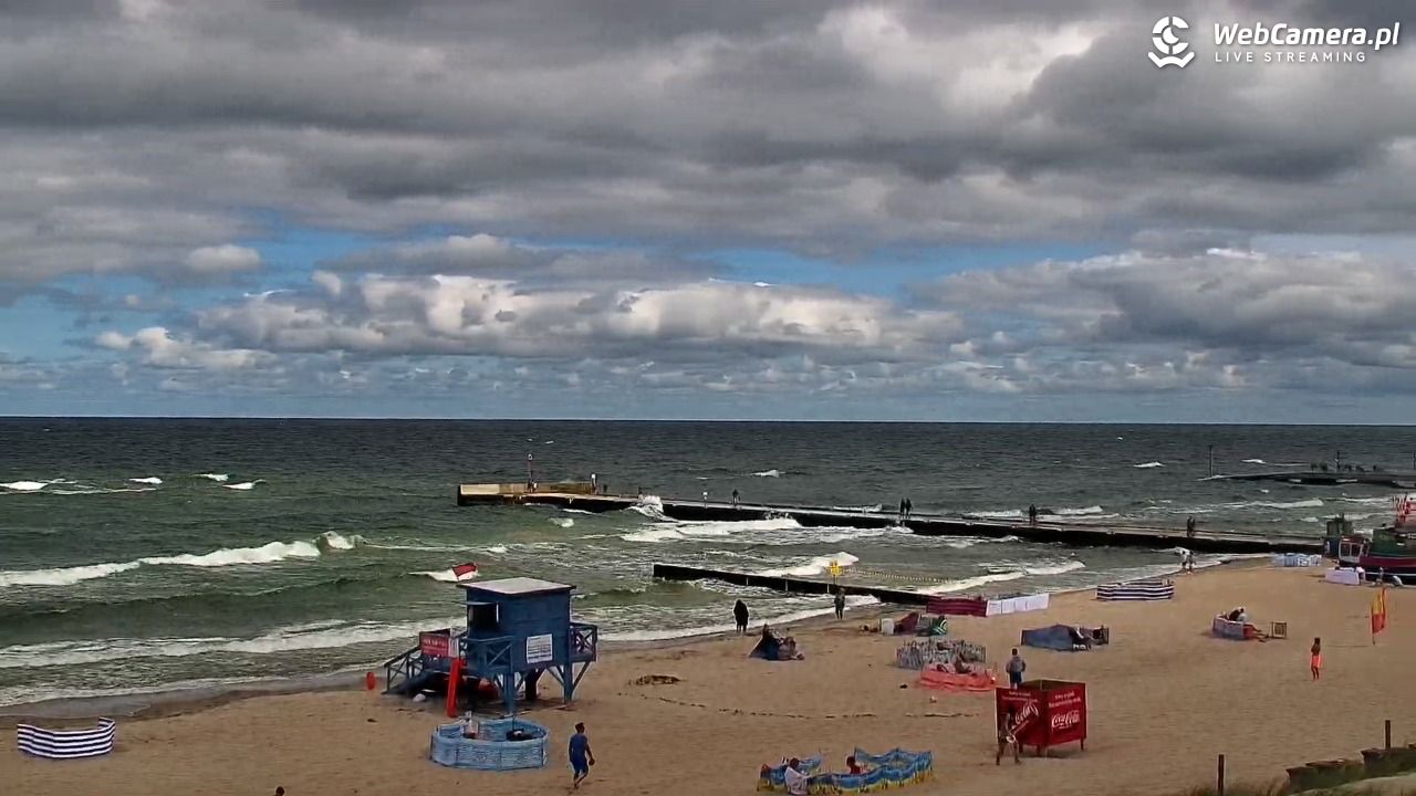 NIECHORZE - widok na plażę i morze - 16 sierpień 2026, 11:44