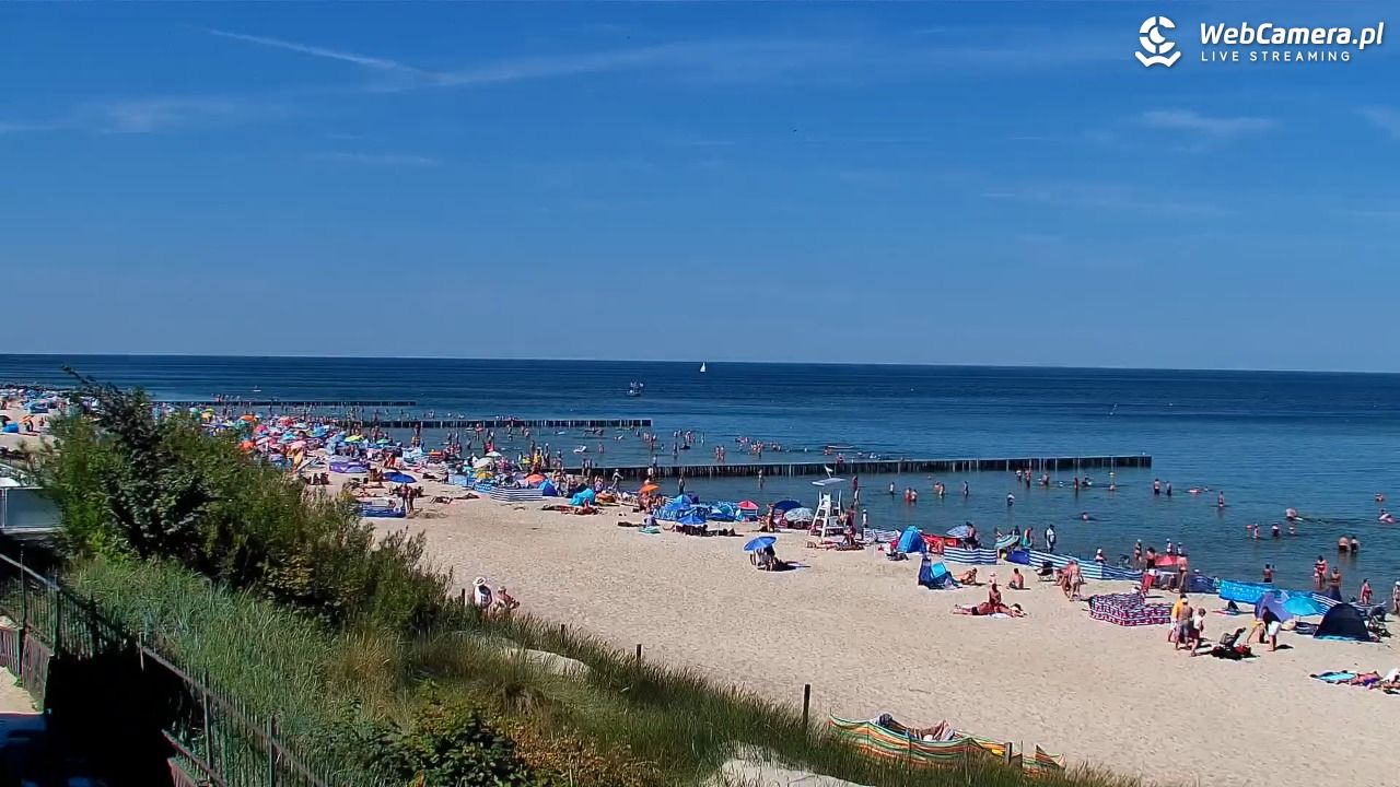 NIECHORZE - widok na plażę i morze - 15 sierpień 2026, 12:06