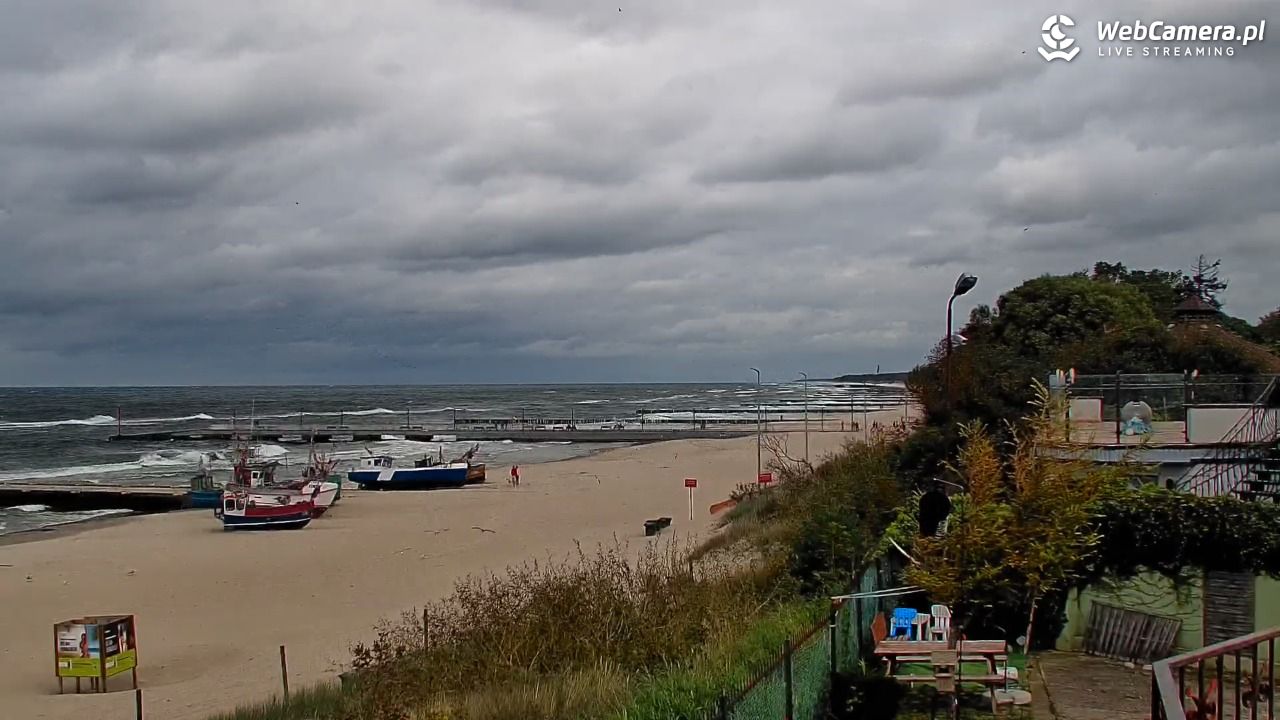 NIECHORZE - widok na plażę i morze - 16 wresień 2025, 14:04