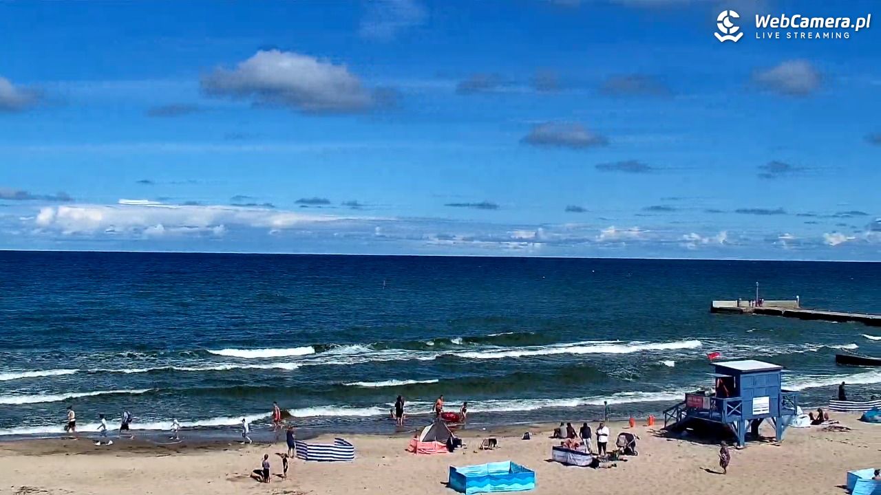 NIECHORZE - widok na plażę i morze - 17 sierpień 2026, 11:44