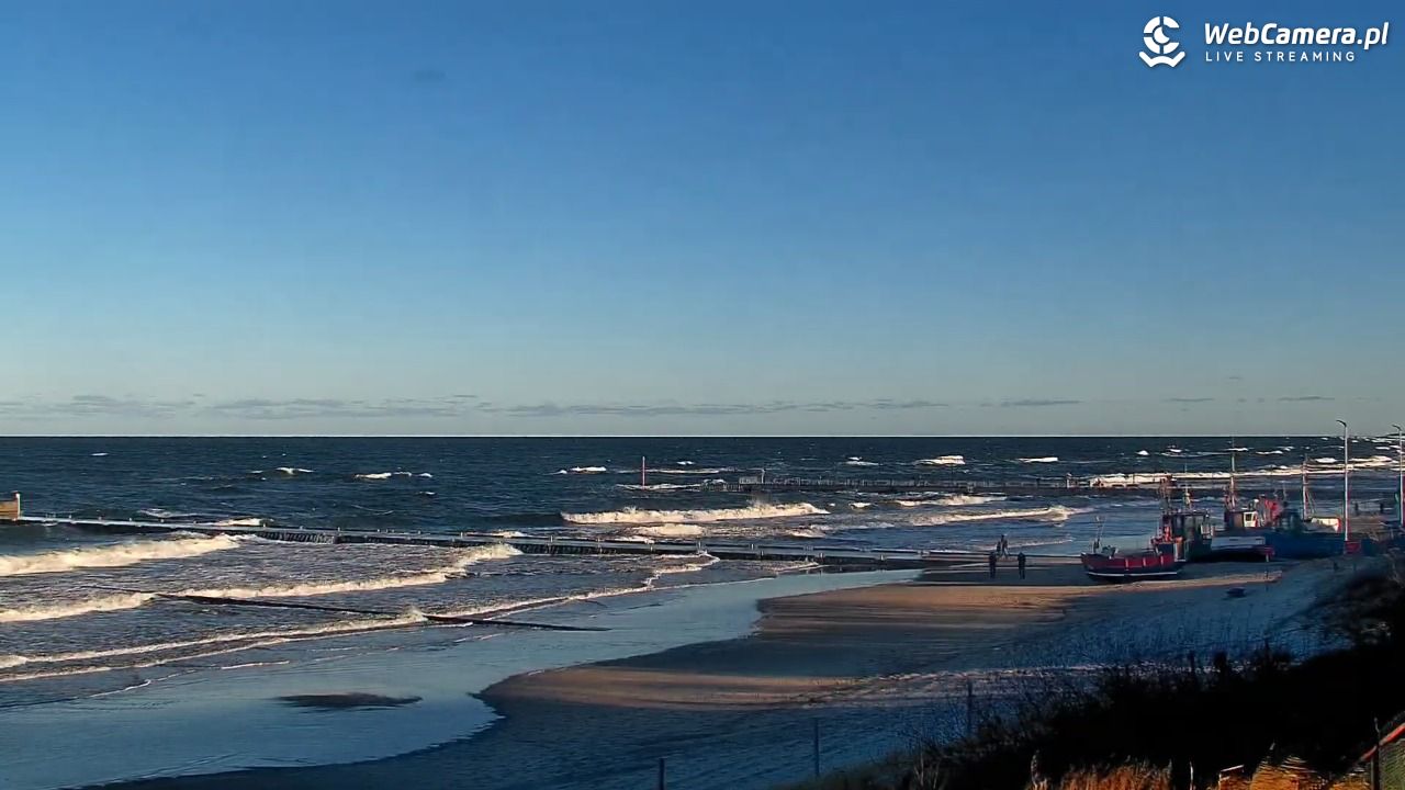 NIECHORZE - widok na plażę i morze - 28 grudzień 2025, 11:11