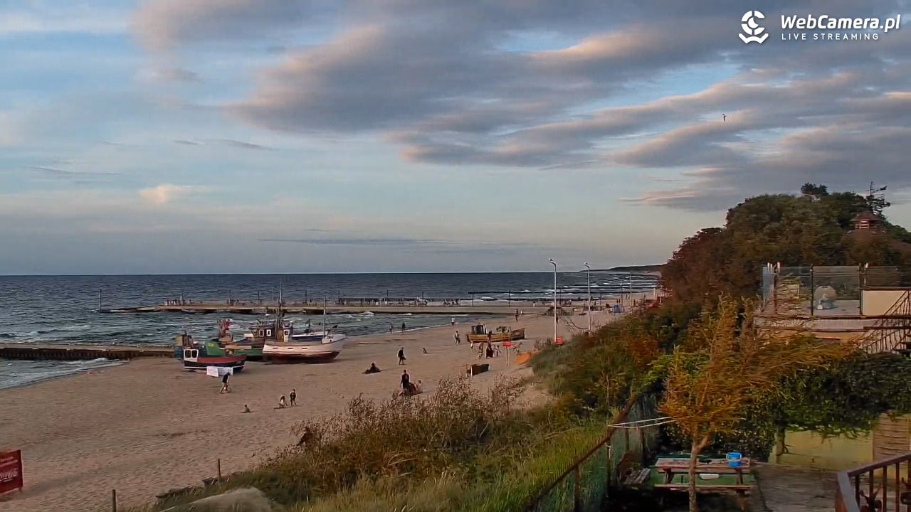 NIECHORZE - widok na plażę i morze - 16 sierpień 2026, 19:50