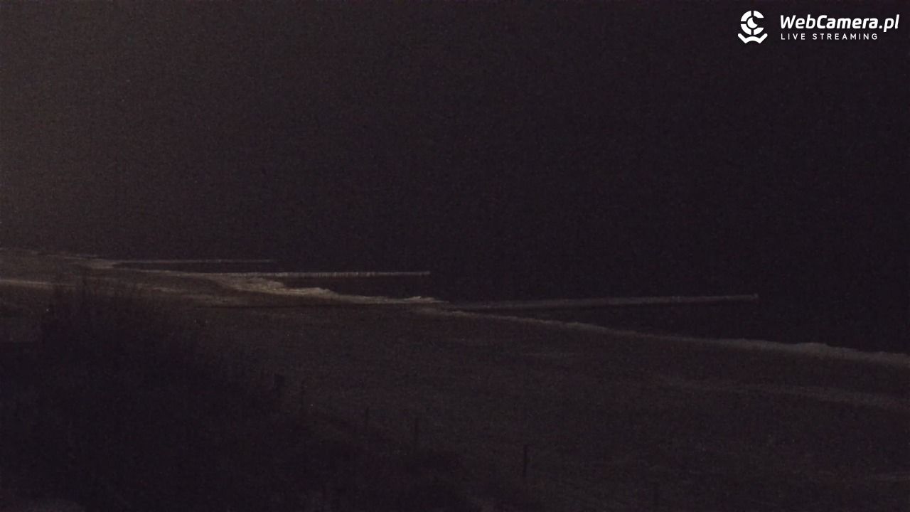 NIECHORZE - widok na plażę i morze - 11 luty 2026, 00:09