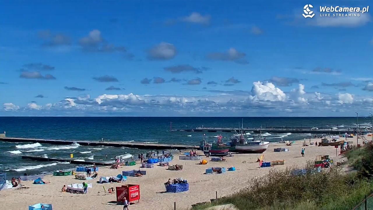 NIECHORZE - widok na plażę i morze - 17 sierpień 2026, 11:48