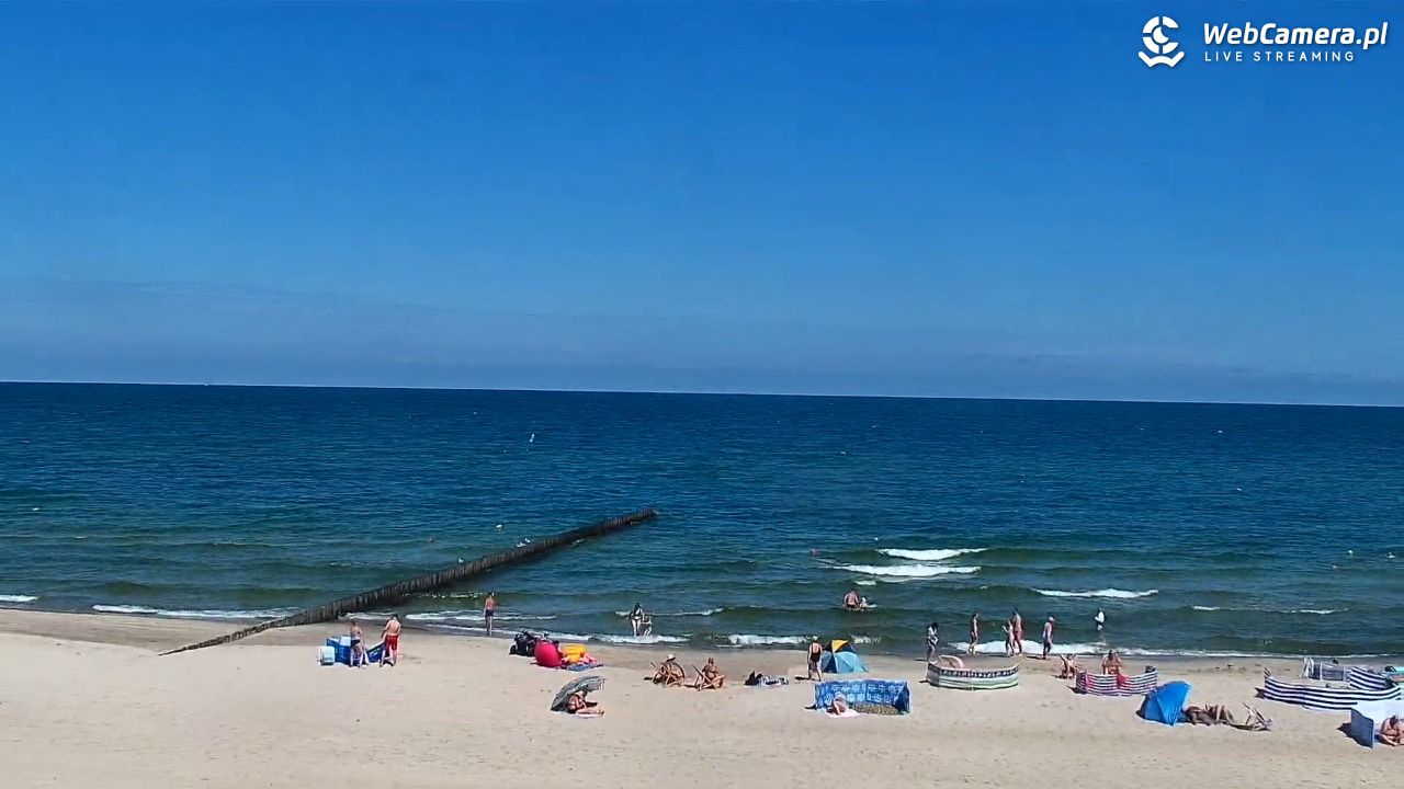 NIECHORZE - widok na plażę i morze - 02 lipiec 2026, 11:05