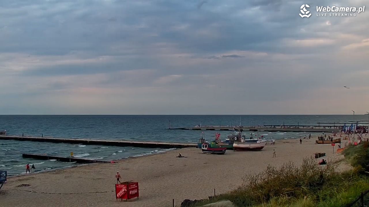 NIECHORZE - widok na plażę i morze - 15 sierpień 2026, 19:53